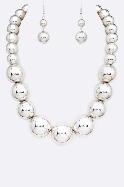 Large Pearl Necklace Set