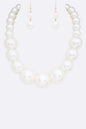 Large Pearl Necklace Set