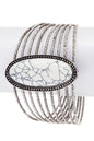 Oval Stone Iconic Bangle