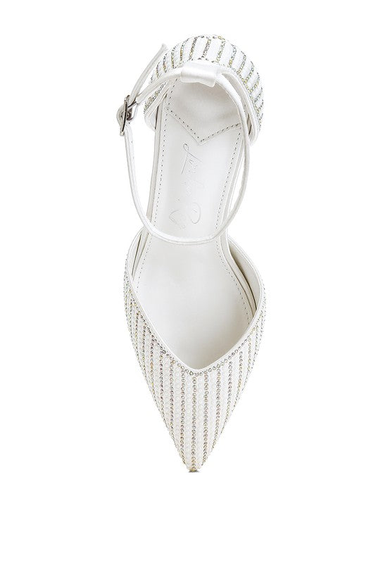 Wanda Pearls & Sequins Embellished Sandals