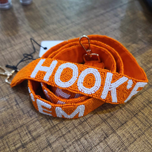 GD Hook'em Purse Strap Beaded