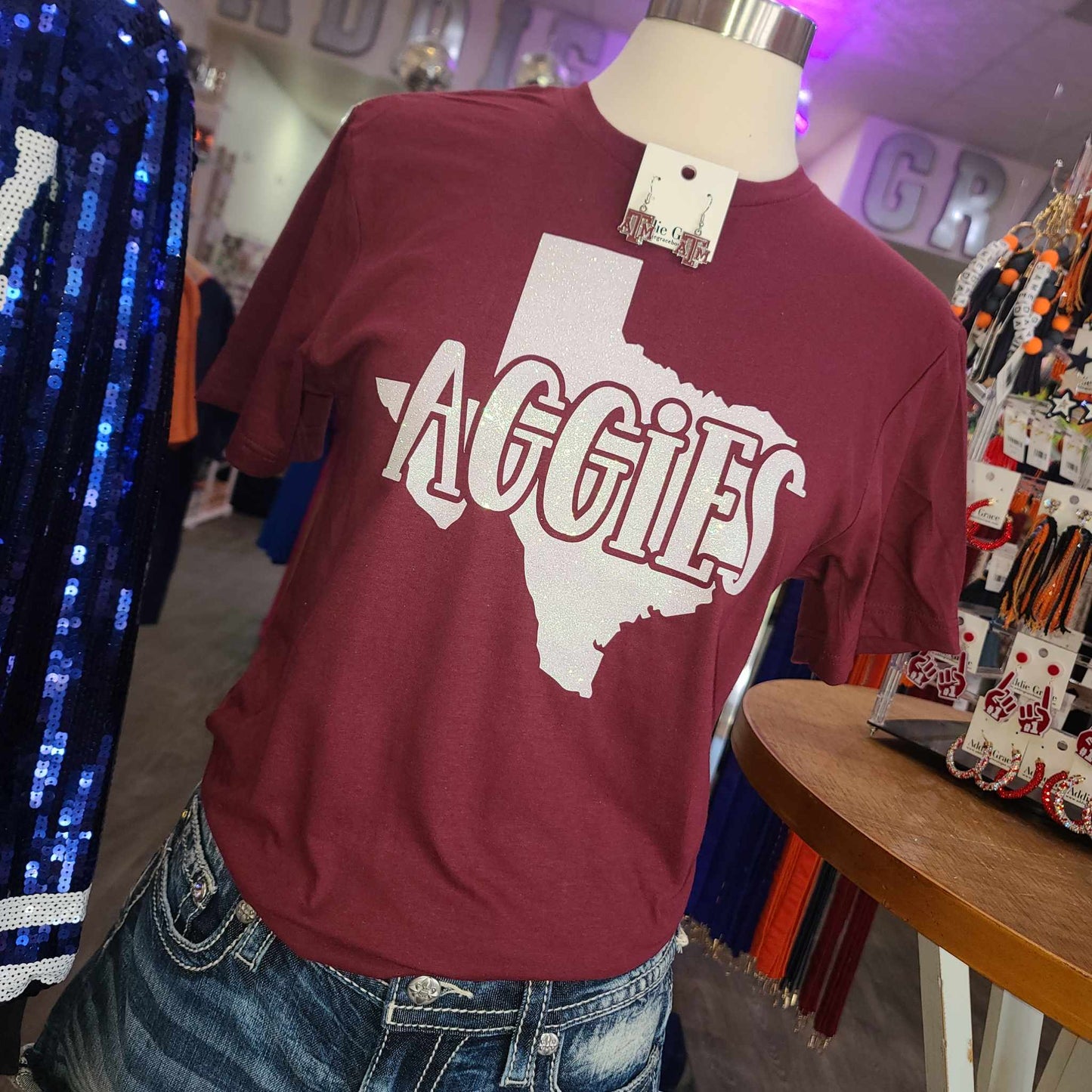 GD Aggies Glitter Tee